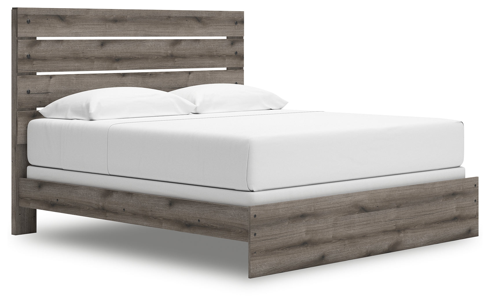 Urbanoore Brown Gray King Panel Bed