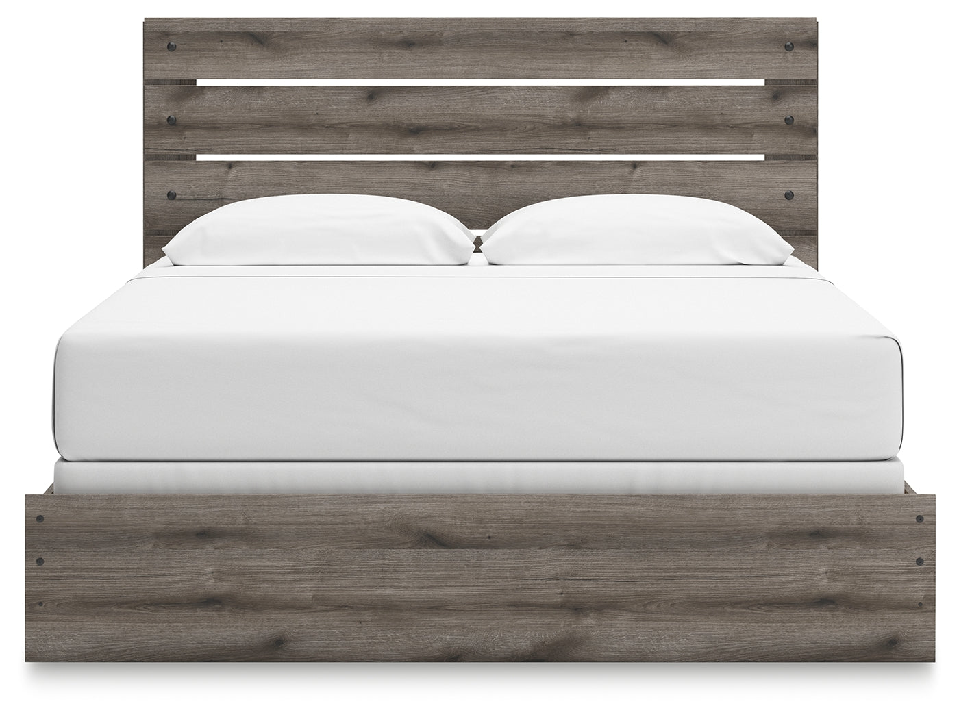 Urbanoore Brown Gray King Panel Bed
