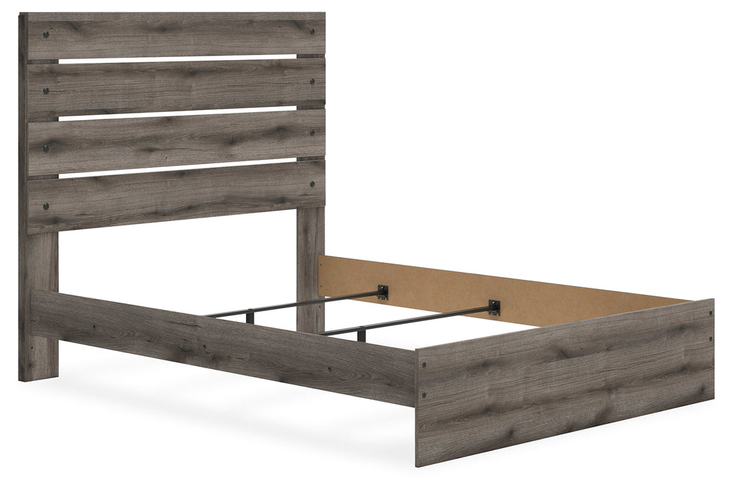 Urbanoore Brown Gray Queen Panel Bed