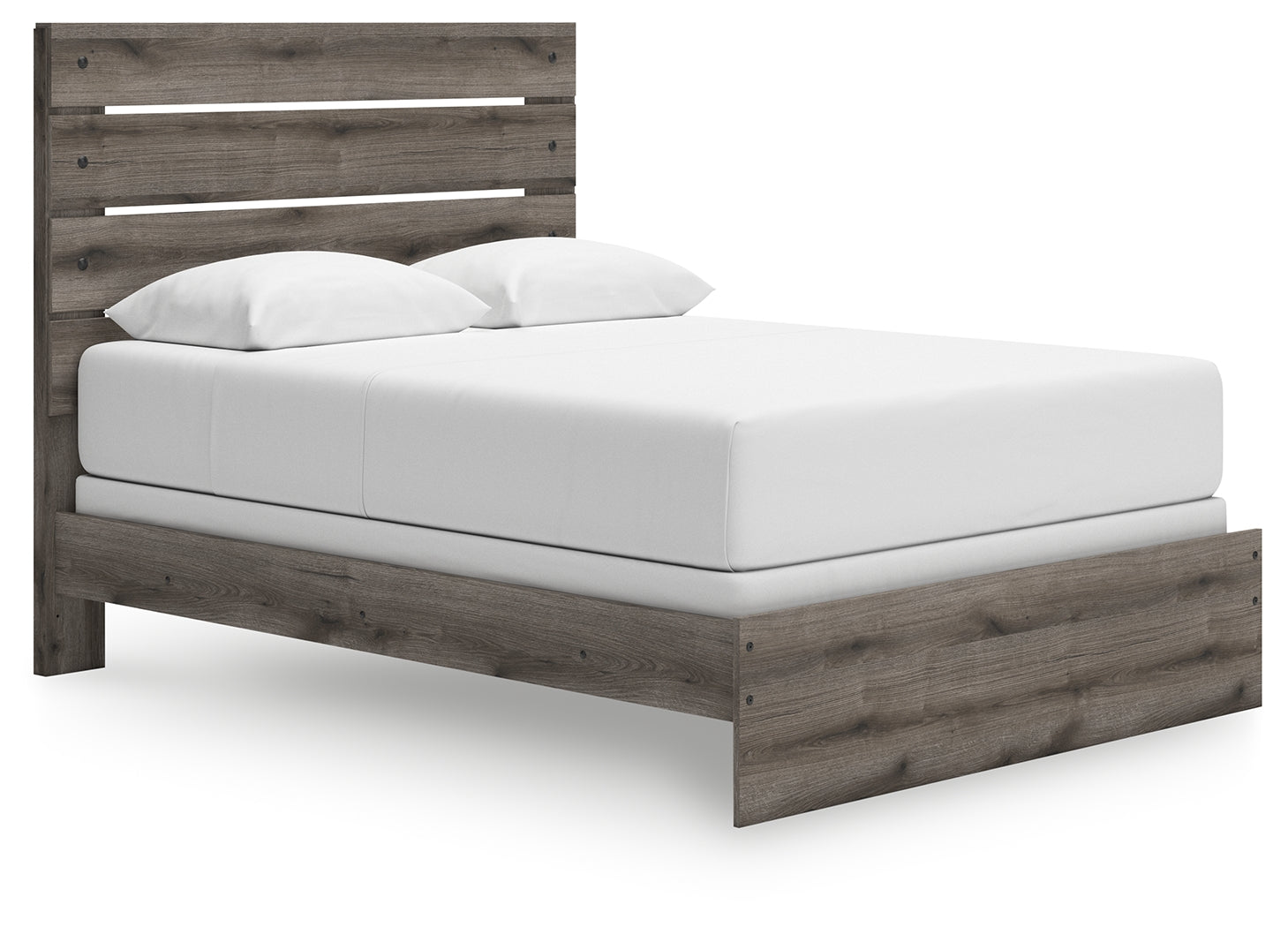 Urbanoore Brown Gray Queen Panel Bed
