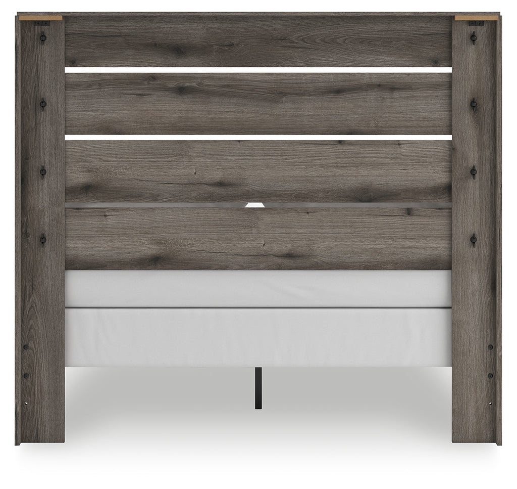 Urbanoore Brown Gray Queen Panel Bed