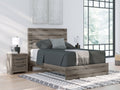 Urbanoore Brown Gray Queen Panel Bed