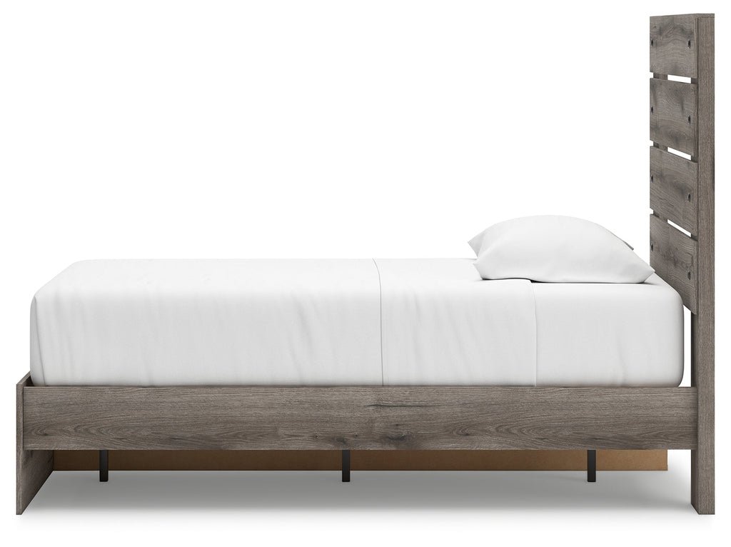 Urbanoore Brown Gray Twin Panel Storage Youth Bed