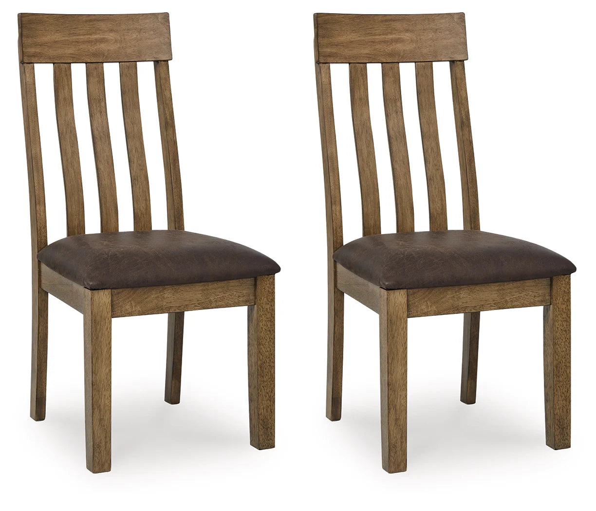 Urbinforte Light Brown Dining UPH Side Chair (Set of 2)
