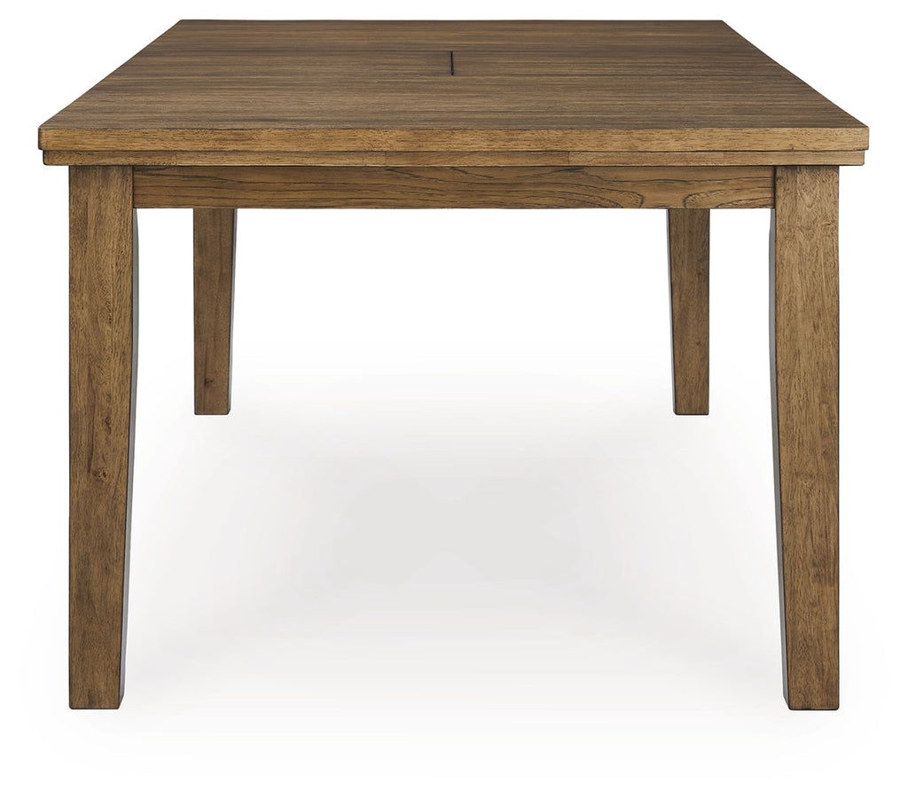 Urbinforte Light Brown Extension Dining Table and 4 Chairs