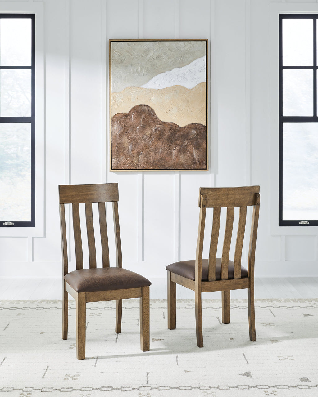 Urbinforte Light Brown Extension Dining Table and 4 Chairs