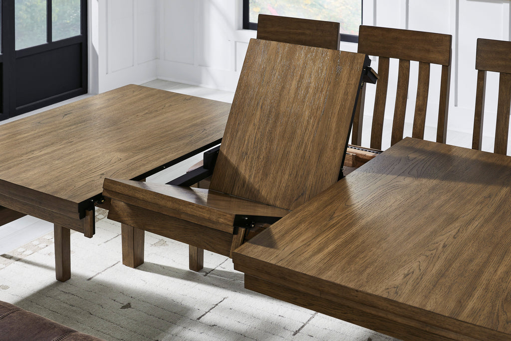 Urbinforte Light Brown Extension Dining Table and 8 Chairs