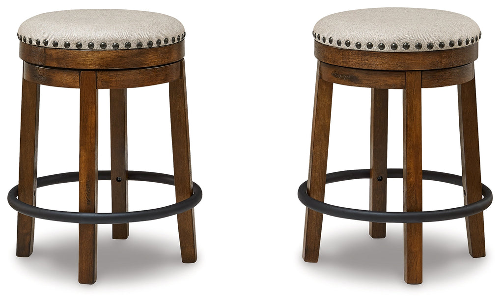 Valebeck Beige/Brown Counter Height Stool