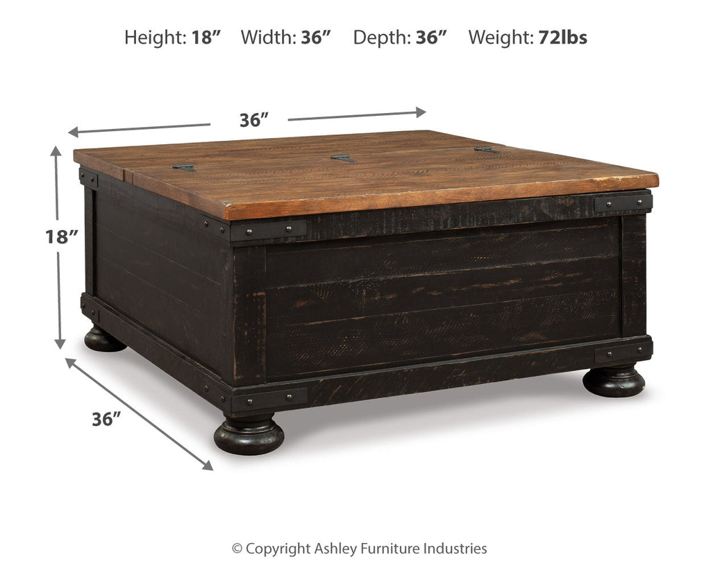 Valebeck Black/Brown Coffee Table and End Table