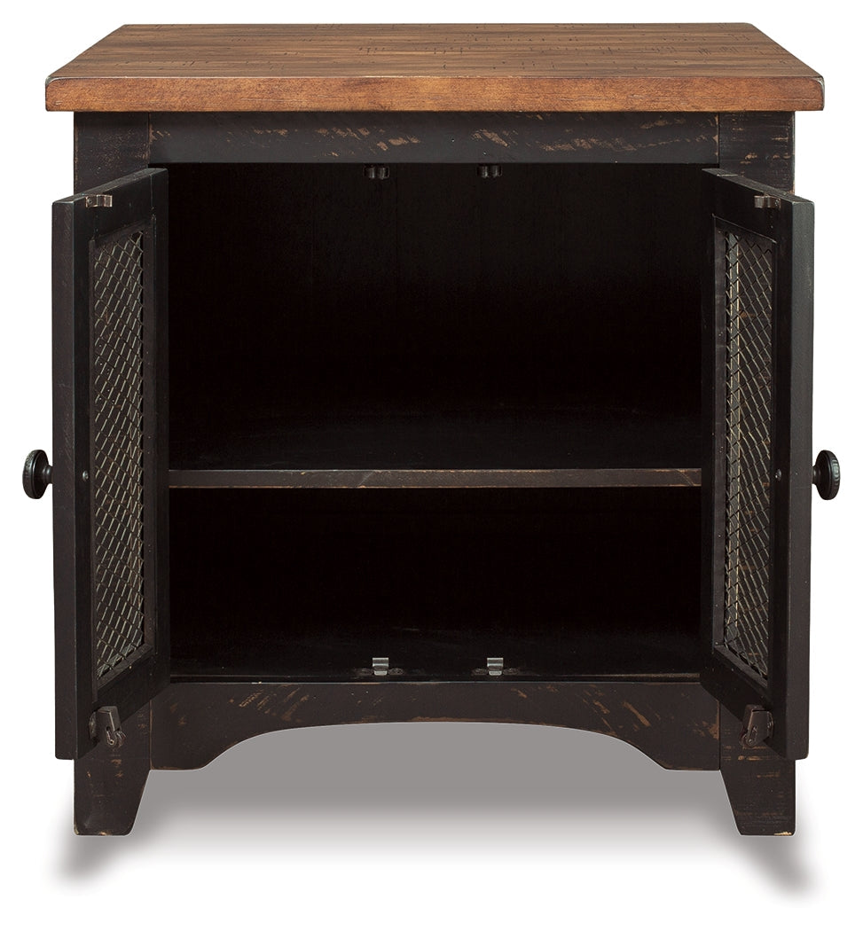 Valebeck Black/Brown Coffee Table and End Table