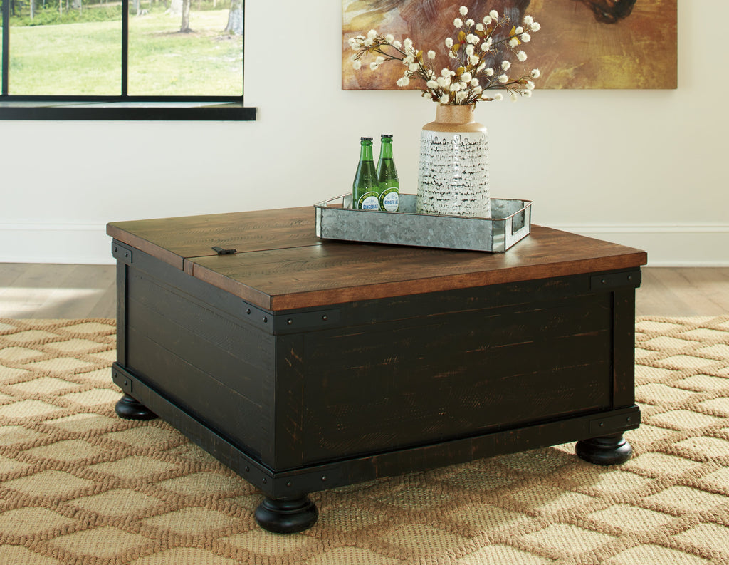 Valebeck Black/Brown Coffee Table and End Table