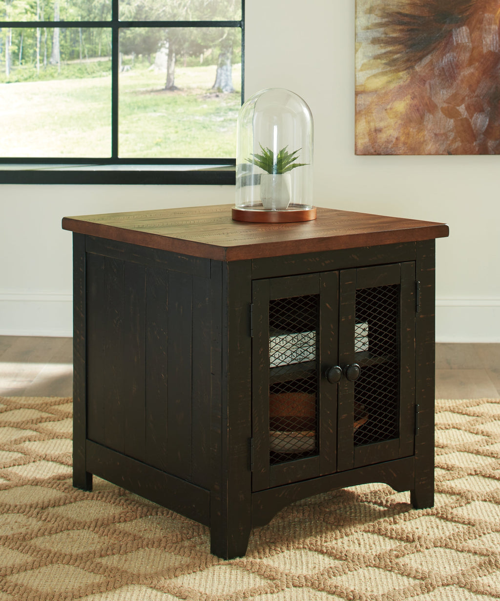 Valebeck Black/Brown Coffee Table and End Table
