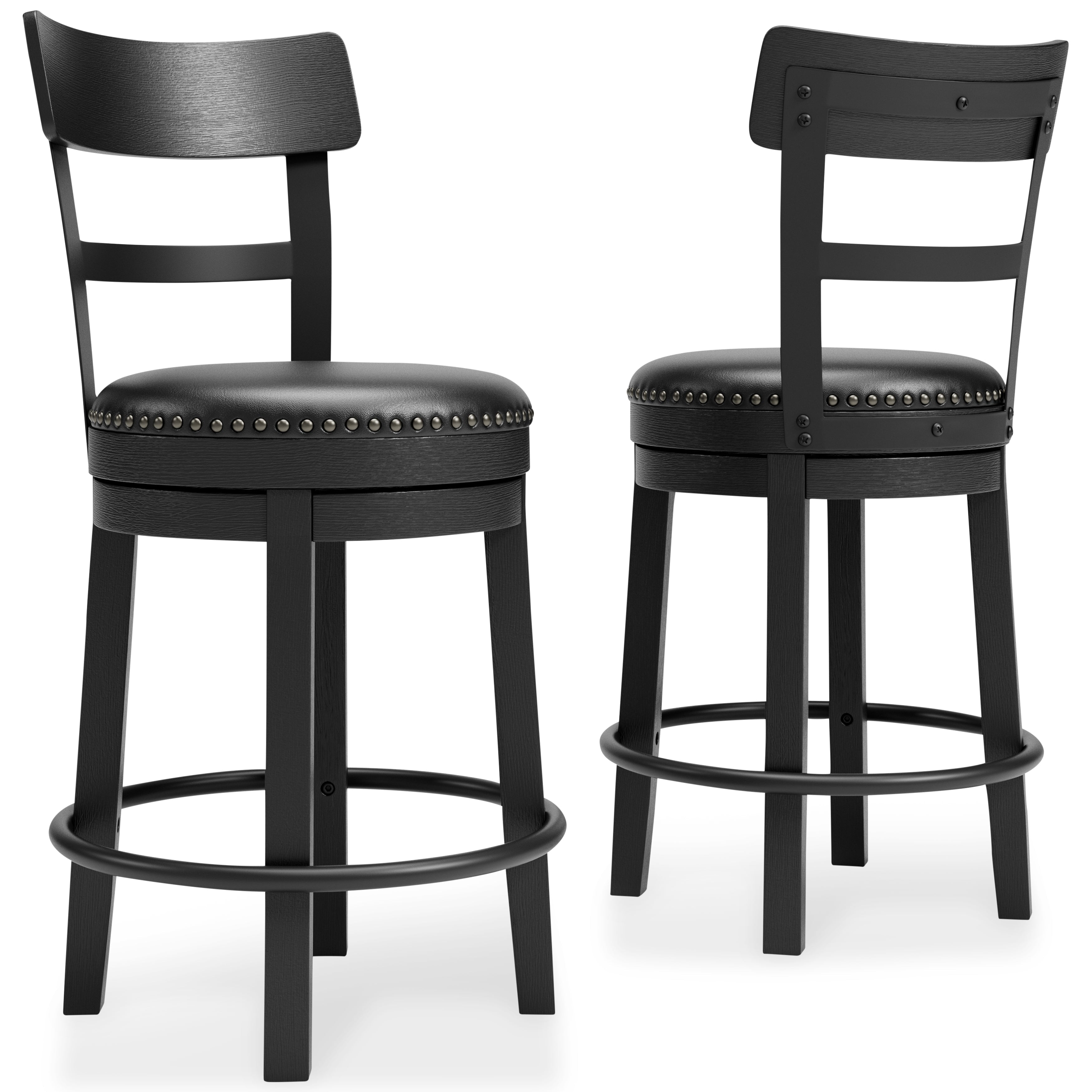 Valebeck Black Counter Height Bar Chair