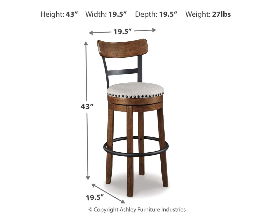 Valebeck Brown Bar Height Bar Chair