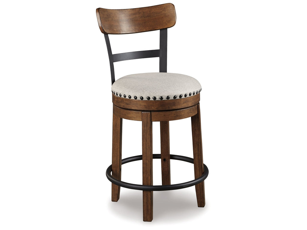 Valebeck Brown UPH Swivel Barstool (1/CN)