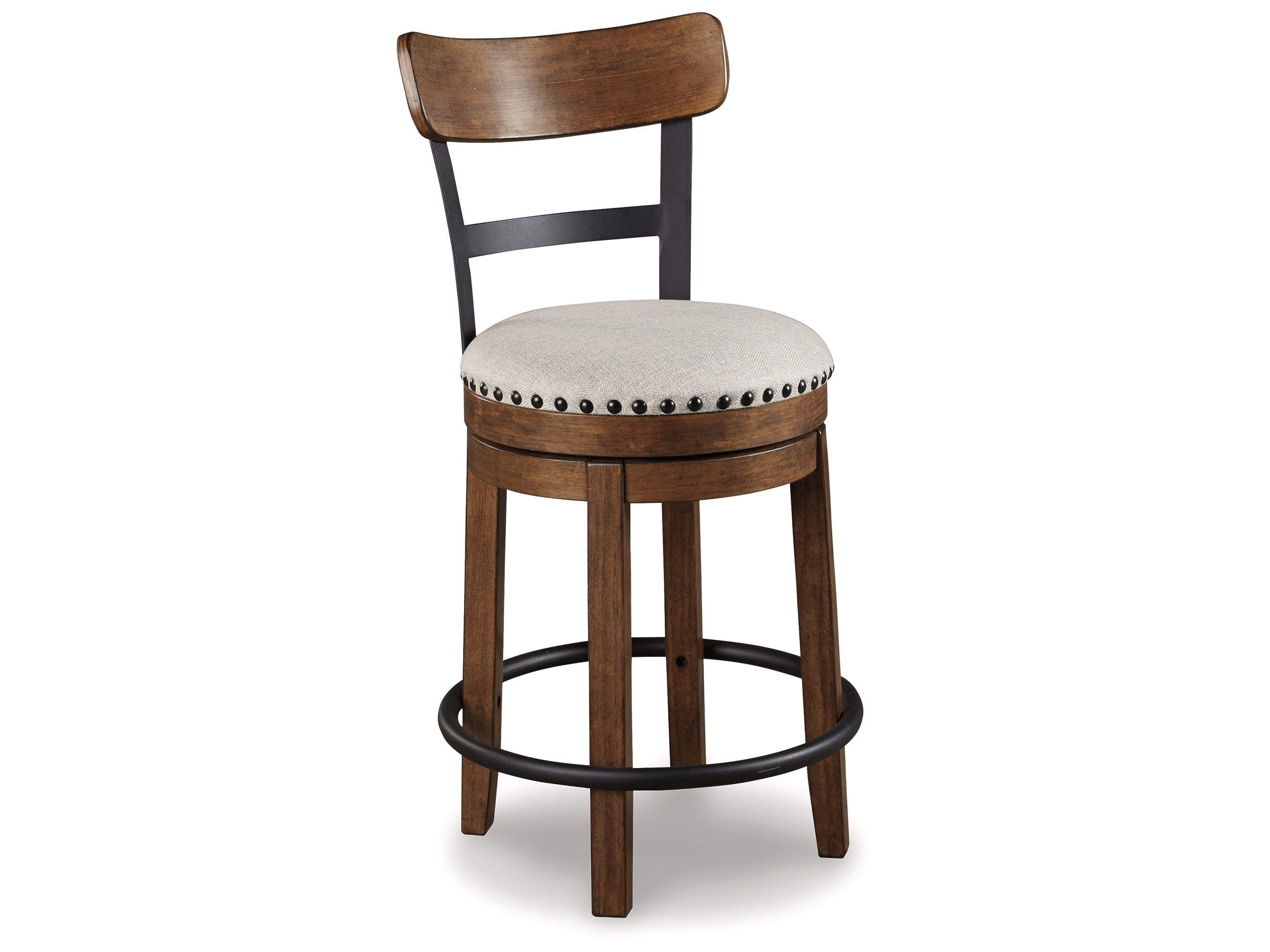 Valebeck Brown UPH Swivel Barstool (1/CN)