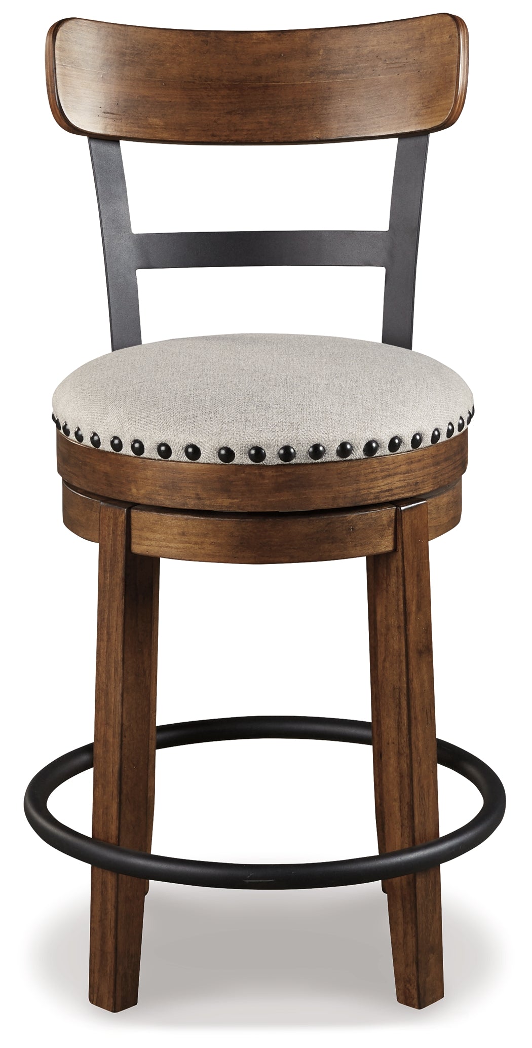 Valebeck Brown UPH Swivel Barstool (1/CN)