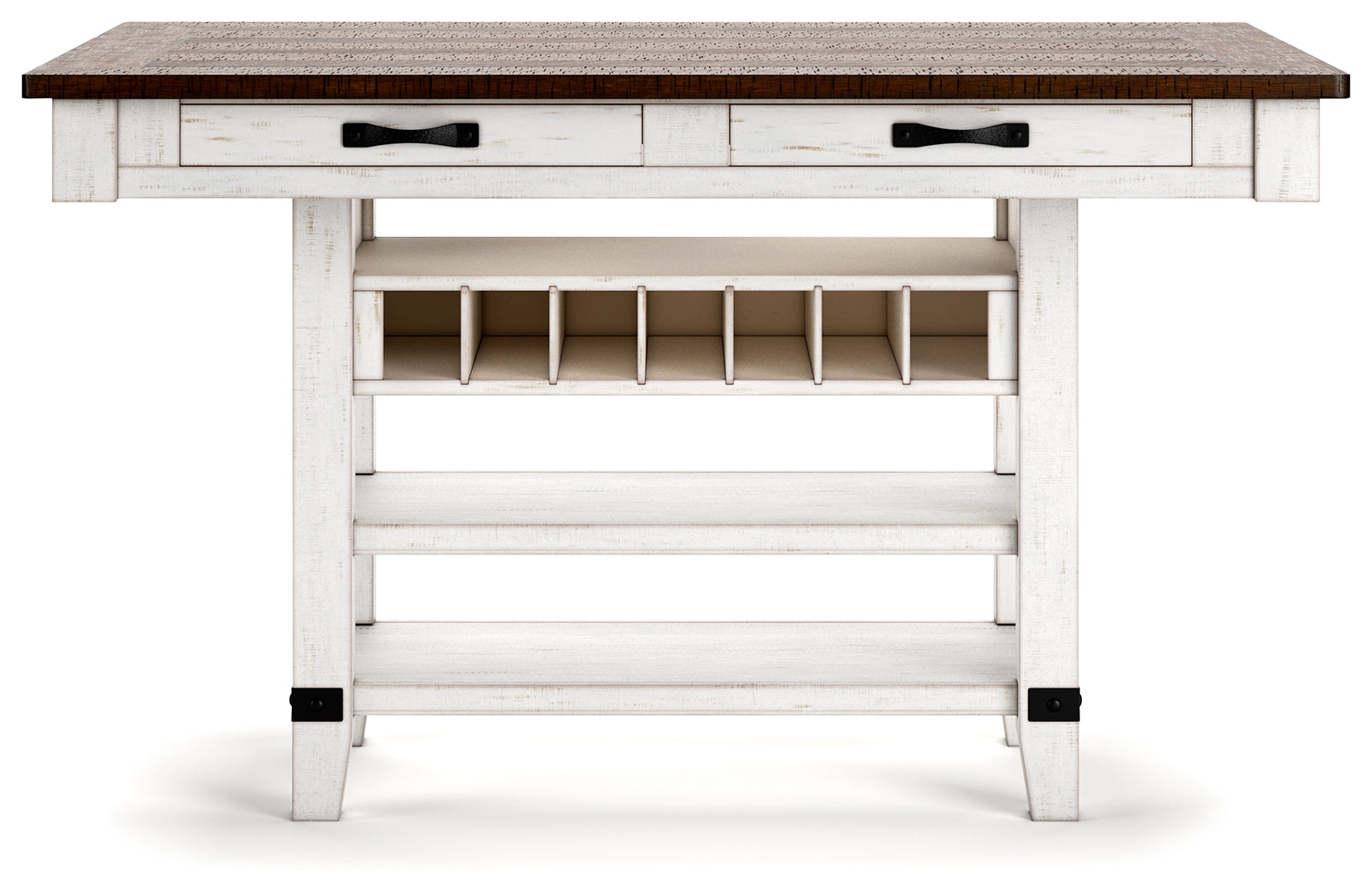 Valebeck Multi Counter Height Dining Table and 6 Barstools