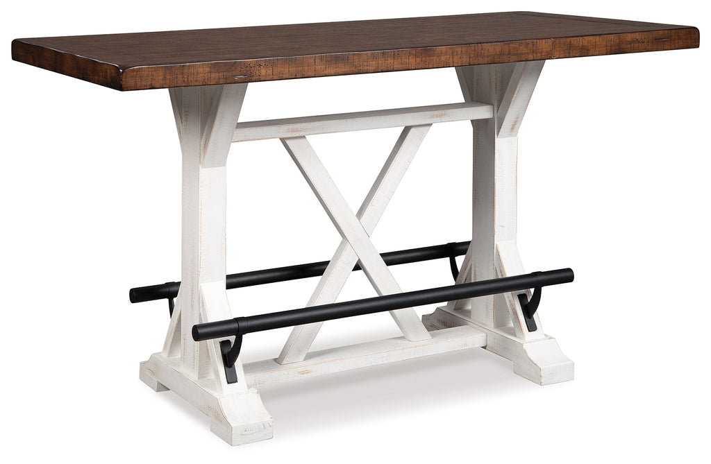 Valebeck Multi Counter Height Dining Table and 8 Barstools