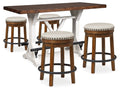 Valebeck Multi Counter Height Table and 4 Stools