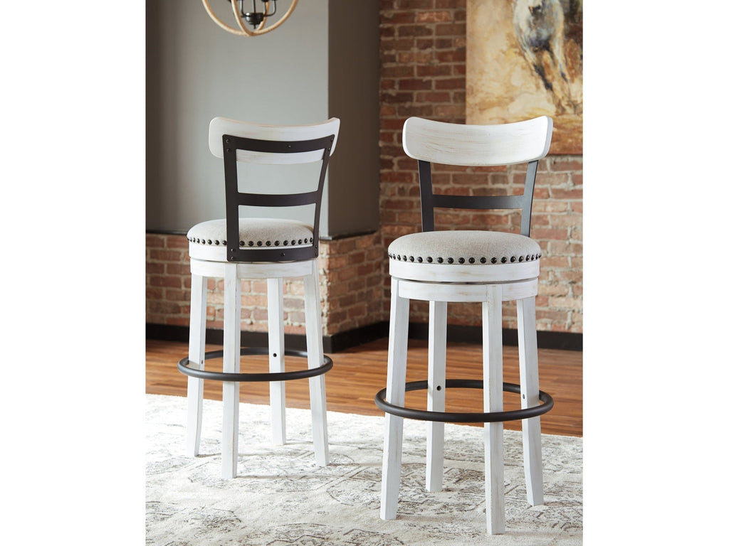 Valebeck White Bar Height Bar Chair