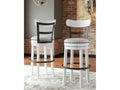 Valebeck White Bar Height Bar Chair
