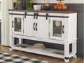 Valebeck White & Brown Dining Server/Sideboard
