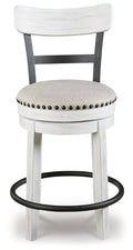Valebeck White Counter Height Bar Chair