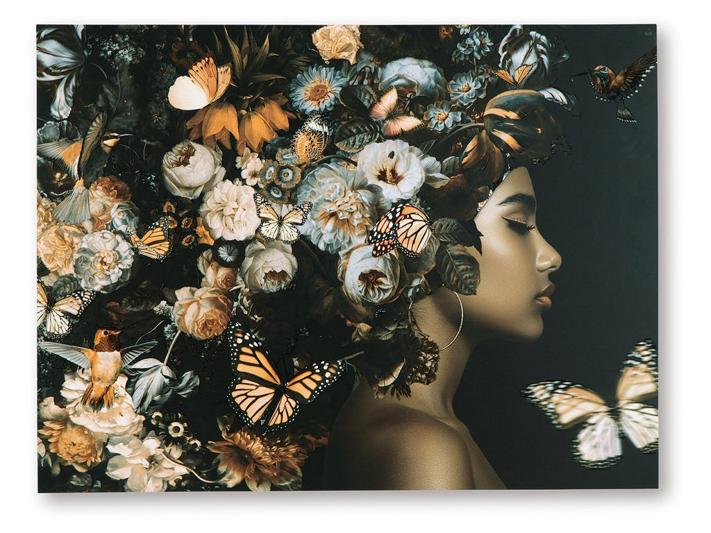 Valfer Orange/Black/White Wall Art