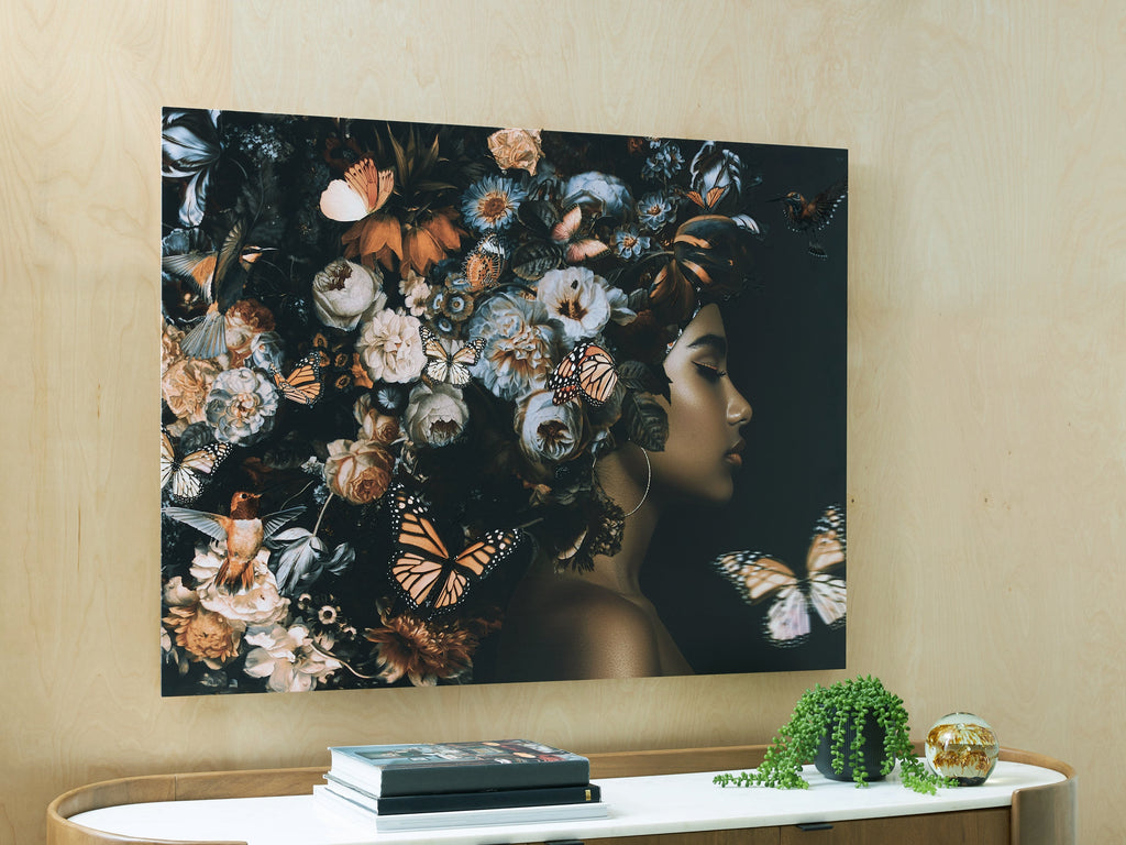 Valfer Orange/Black/White Wall Art