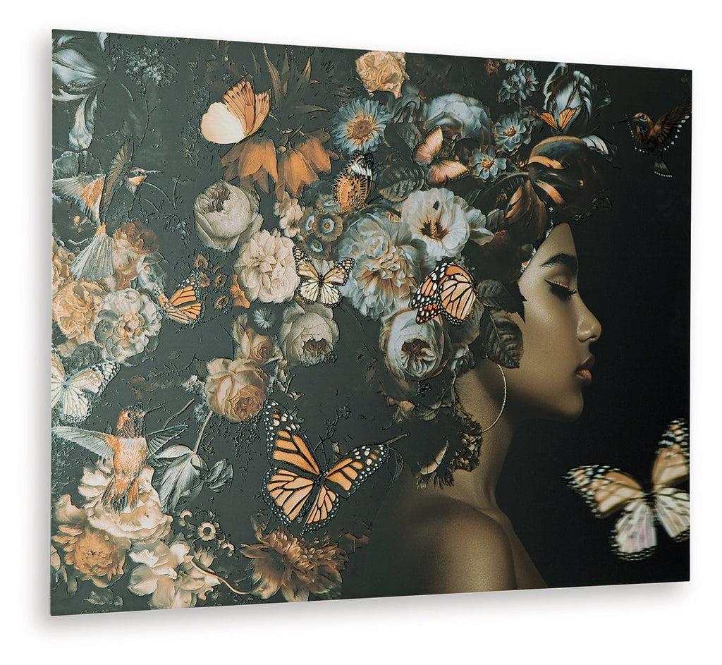 Valfer Orange/Black/White Wall Art