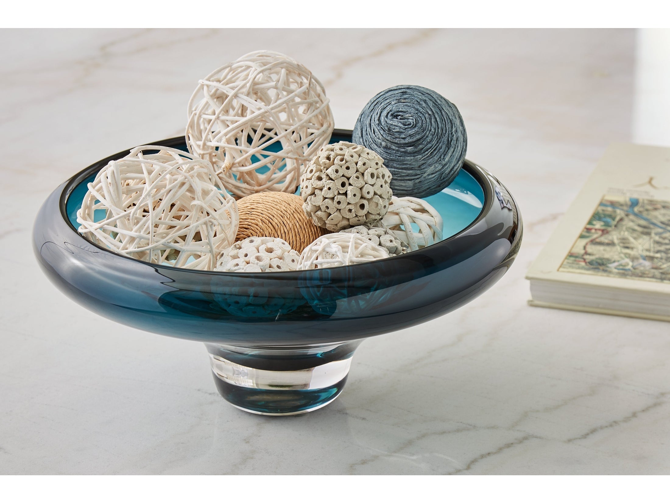 Vallborough Teal Blue Bowl