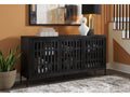Vallisburg Black/Natural Accent Cabinet