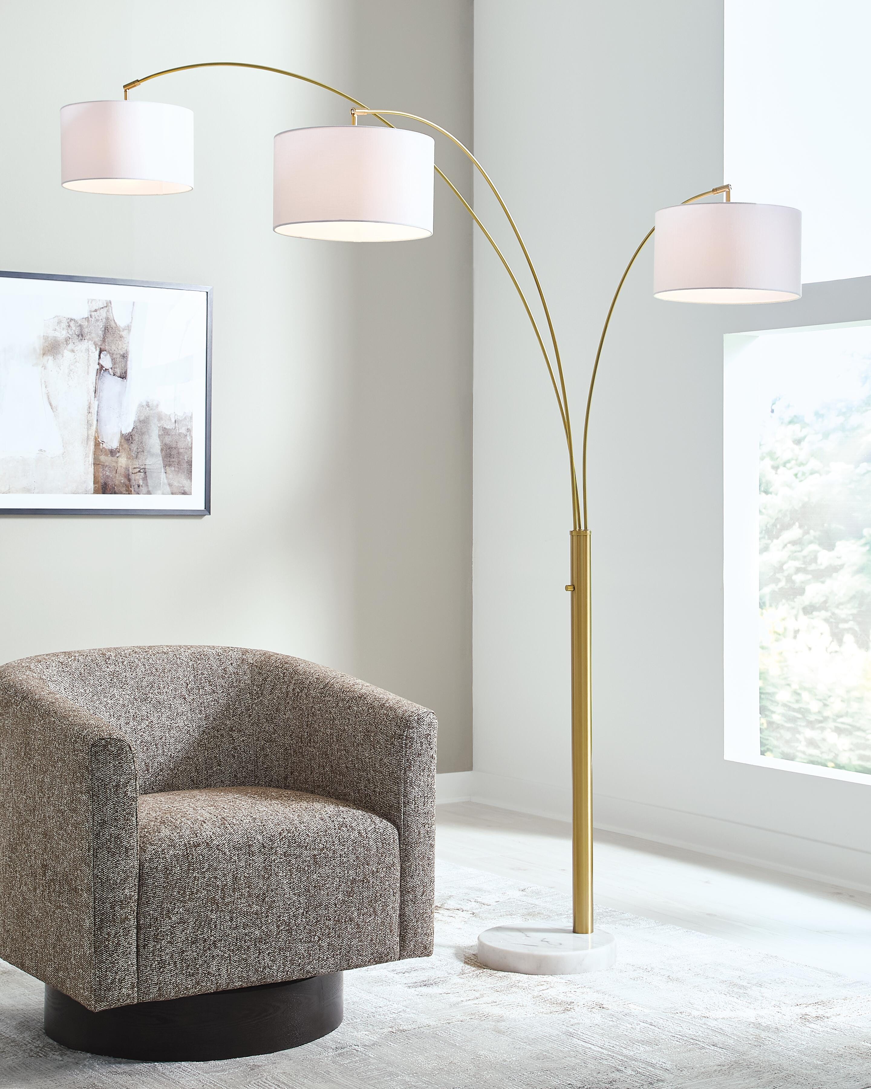 Valo Gold Finish Arc Lamp
