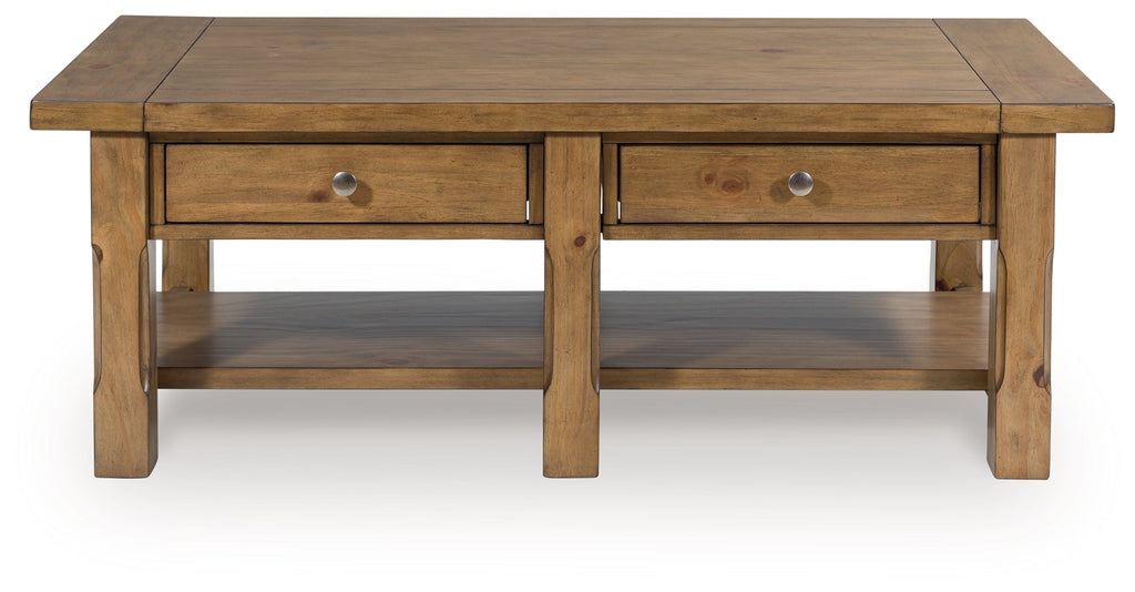 Vandenmore Medium Brown Rectangular Cocktail Table
