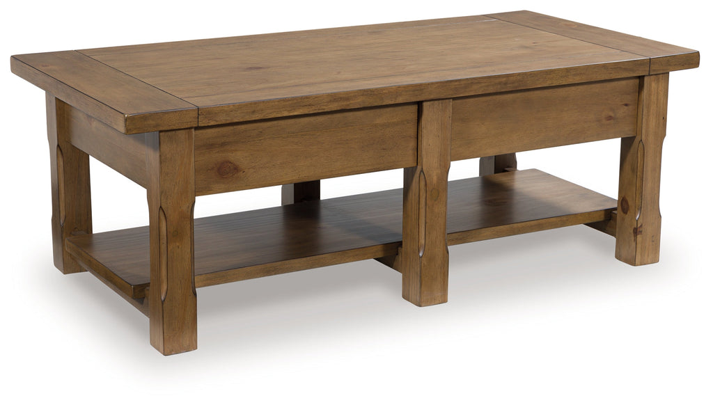 Vandenmore Medium Brown Rectangular Cocktail Table