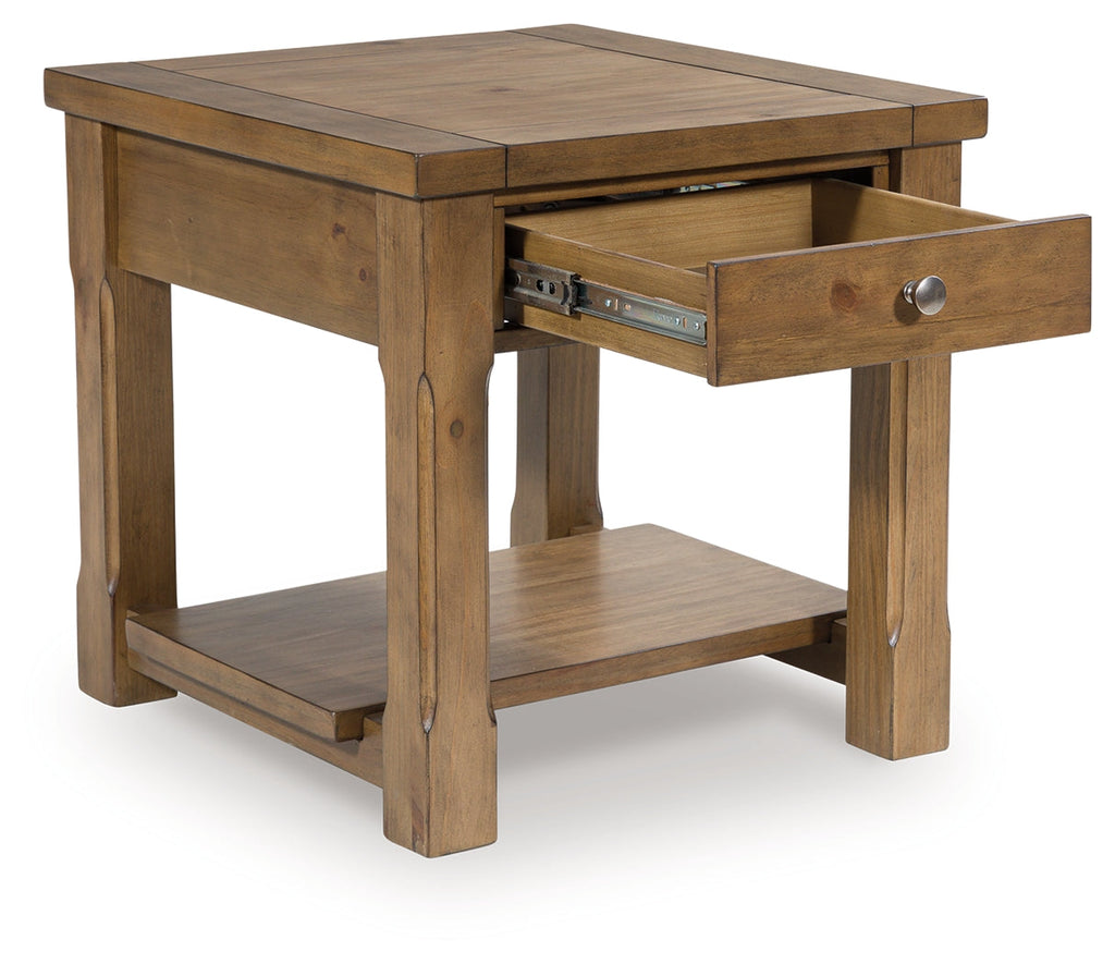 Vandenmore Medium Brown Rectangular End Table