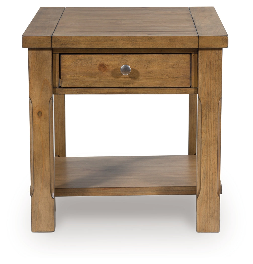 Vandenmore Medium Brown Rectangular End Table