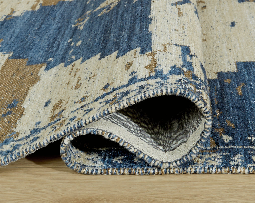 Varnler Blue/Brown/Tan 10' x 14' Rug