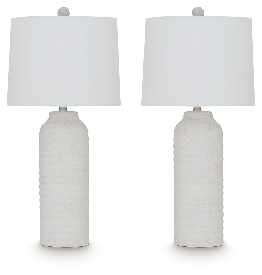 Vauville White Table Lamp (Set of 2)