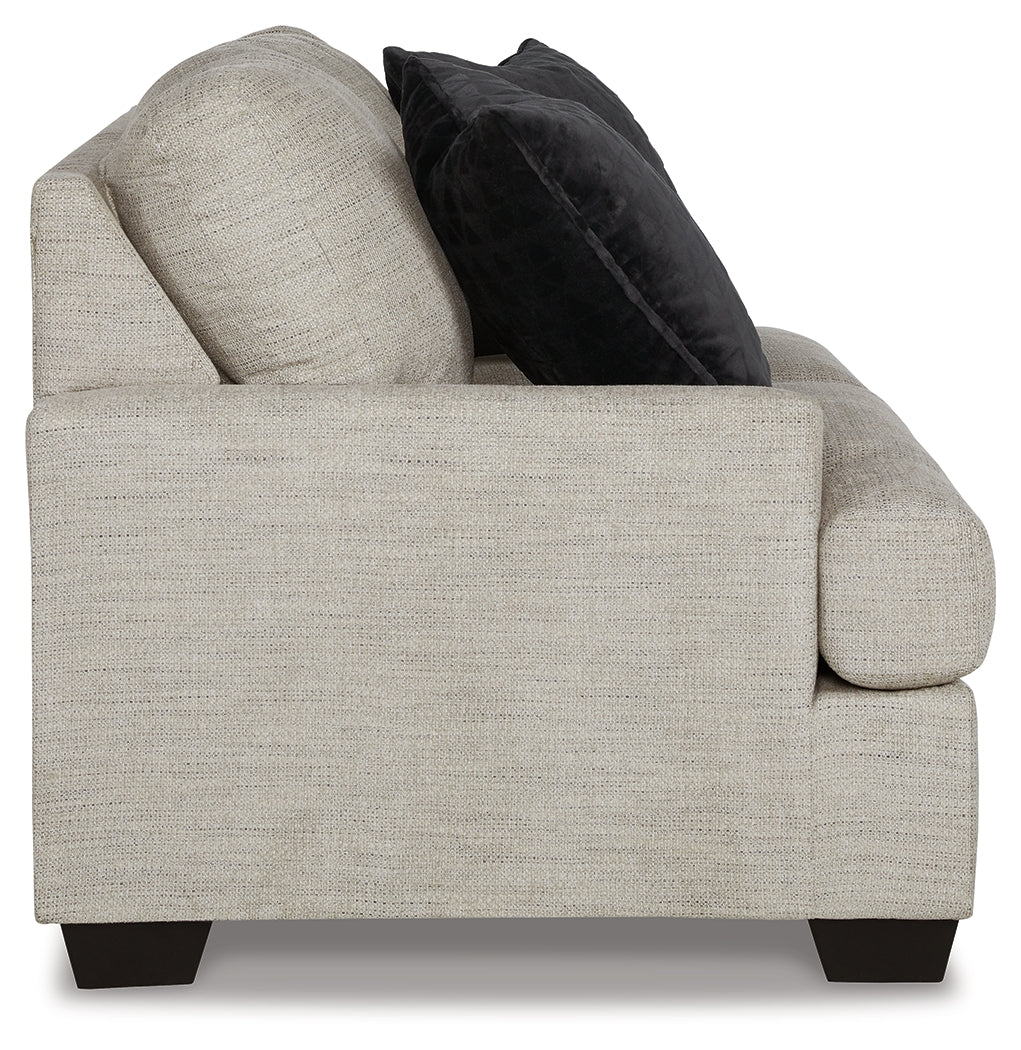 Vayda Sofa, Loveseat, Chair and Ottoman, Gray