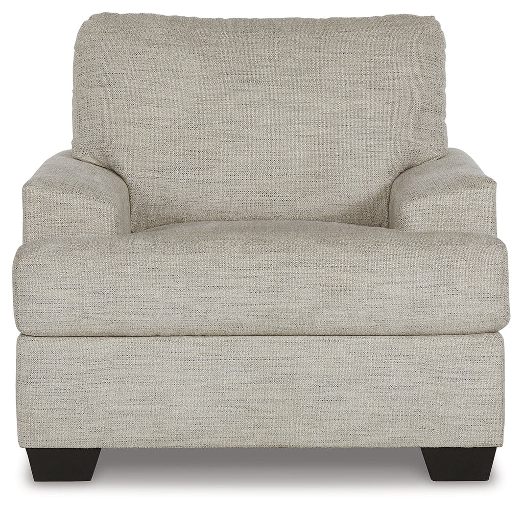 Vayda Sofa, Loveseat, Chair and Ottoman, Gray