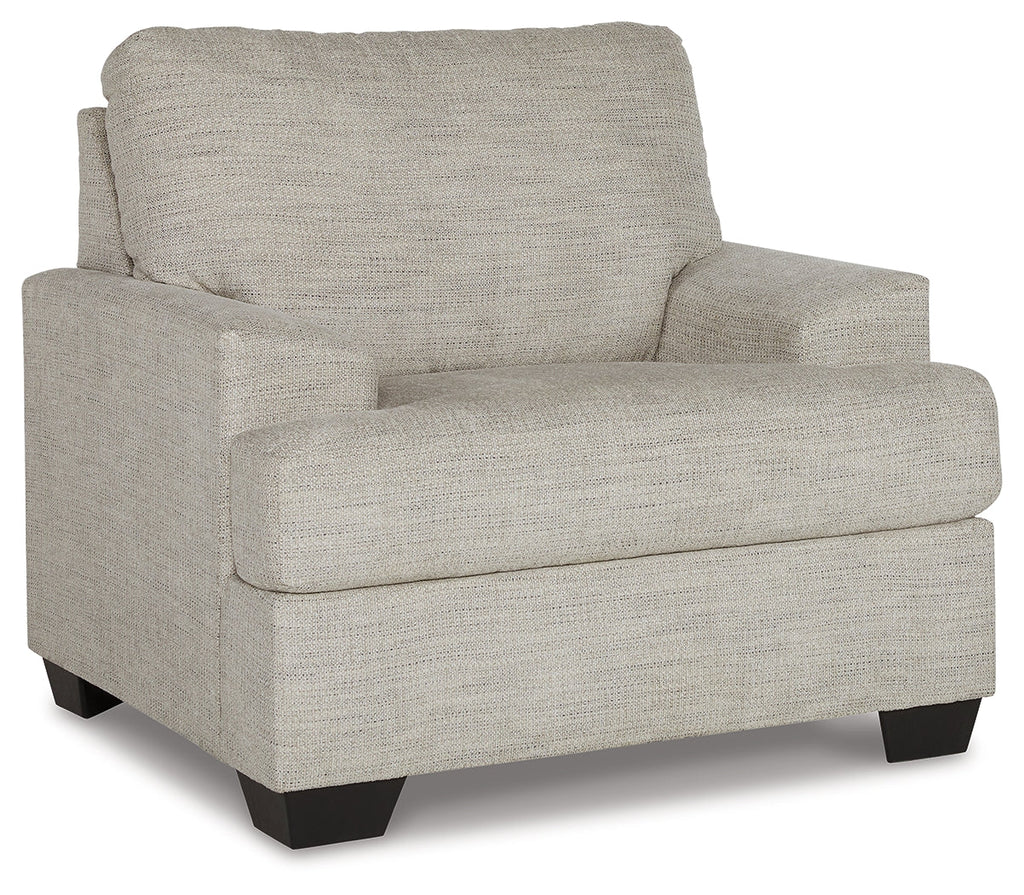 Vayda Sofa, Loveseat, Chair and Ottoman, Gray