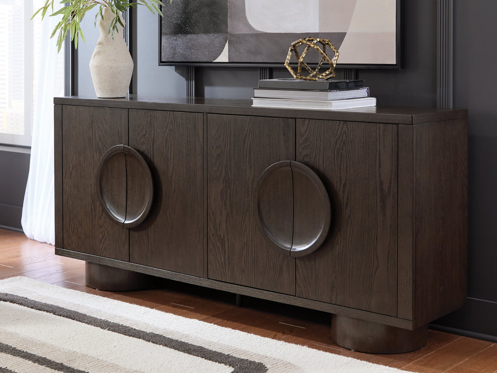 Veeda Dark Brown Accent Cabinet
