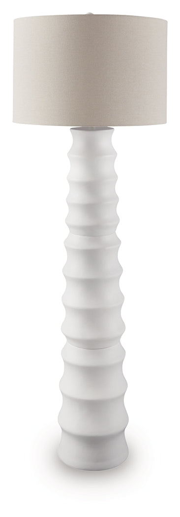 Veraleigh White Poly Floor Lamp