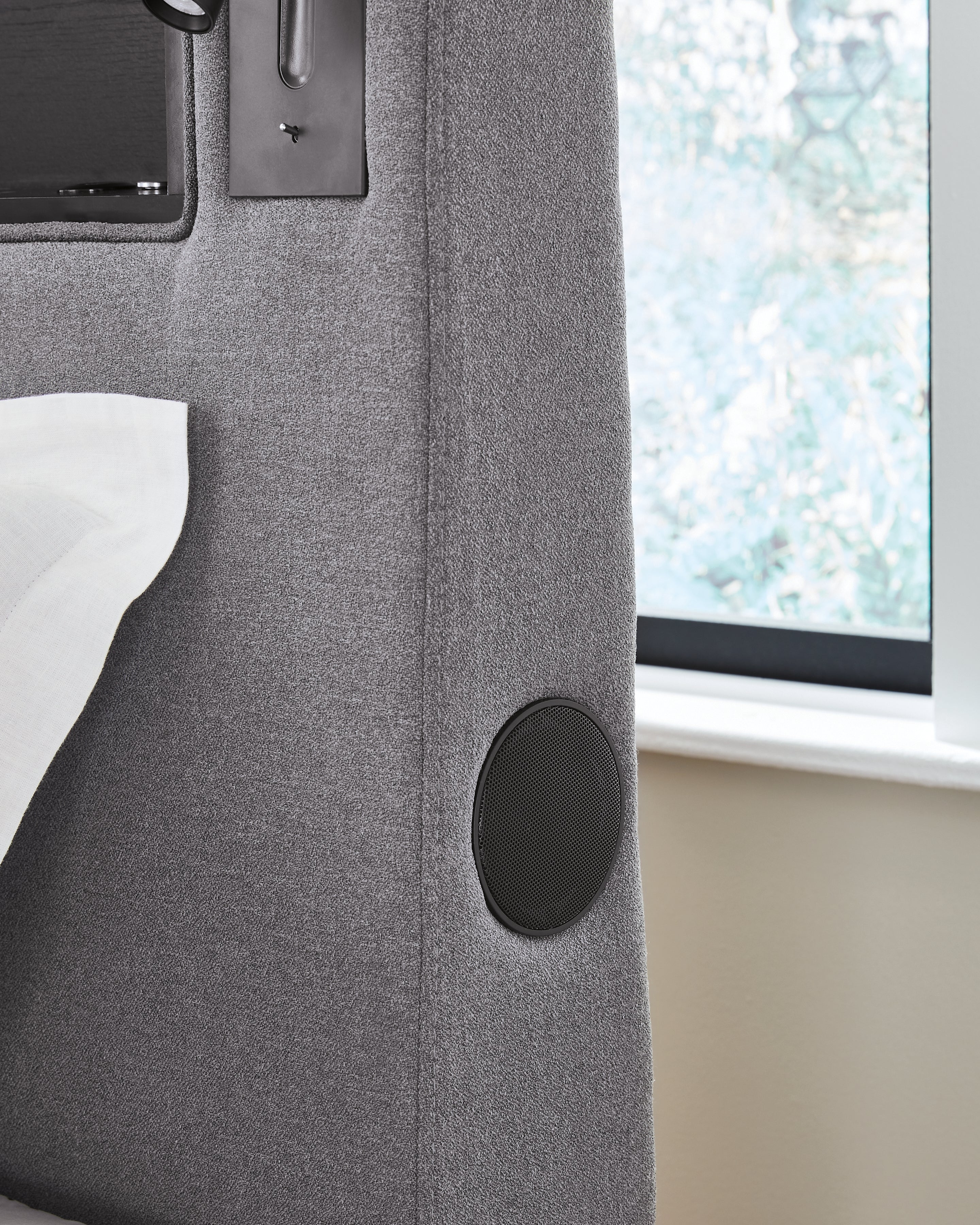 Verishaw Gray Twin Upholstered Bed