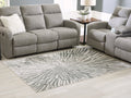 Verland Gray/White Washable Medium Rug