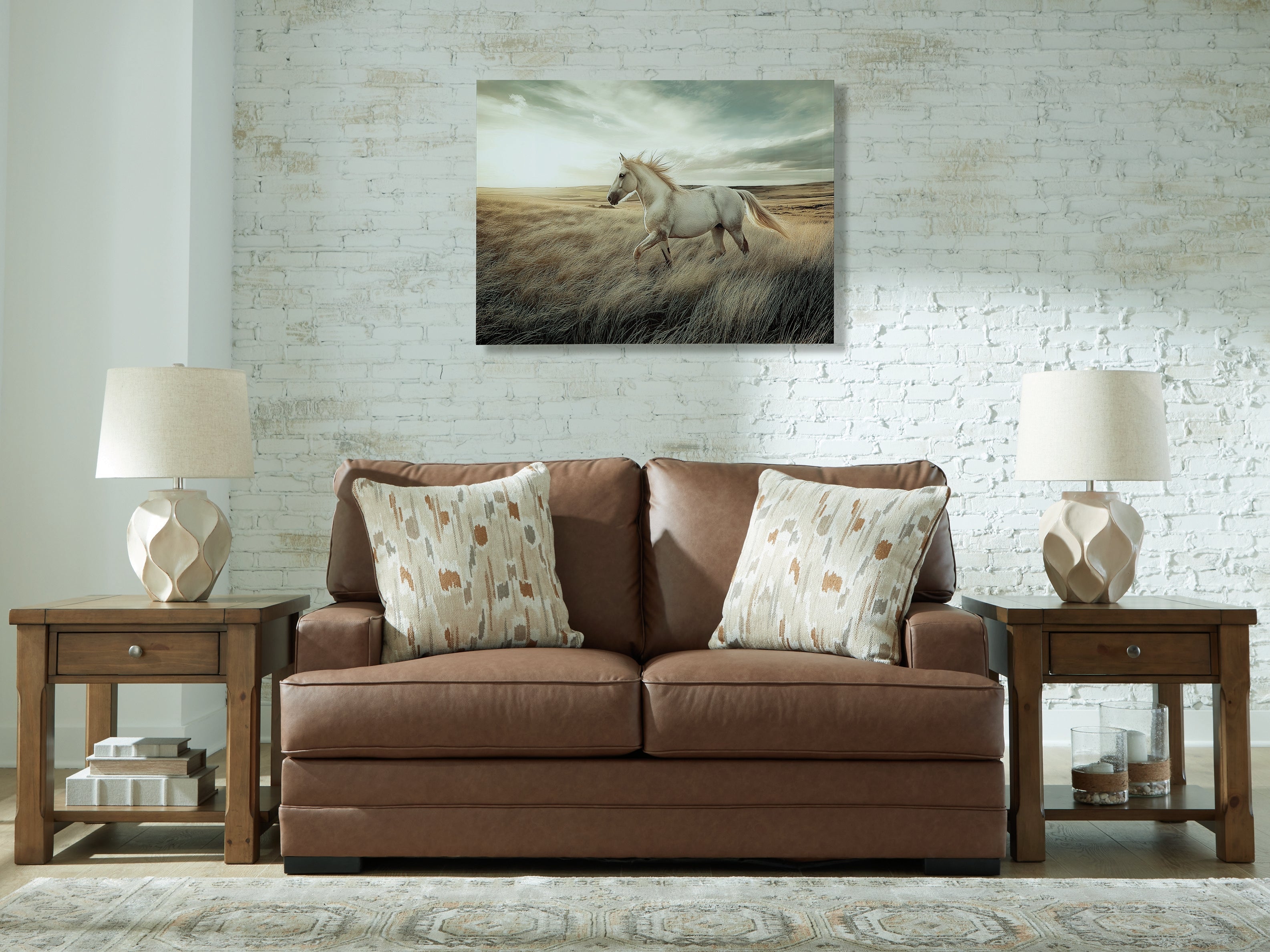 VillaCourt Caramel Loveseat