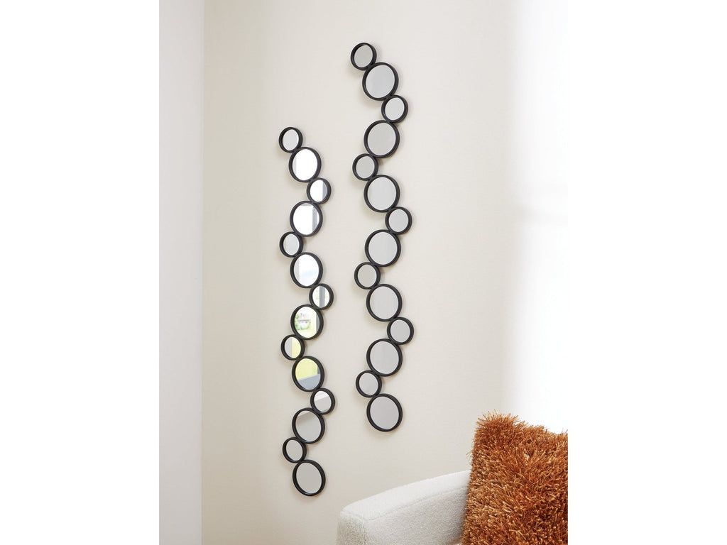 Vinler Black Accent Mirror Set (Set of 2)