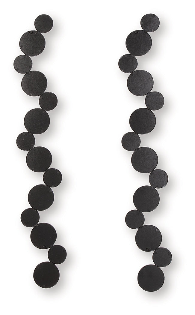 Vinler Black Accent Mirror Set (Set of 2)